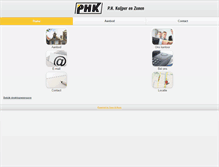 Tablet Screenshot of phk.nl